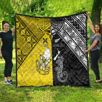 New Zealand Maori And Niue Hiapo Quilt Lizard And Coconut Crab Together LT05 - Polynesian Pride