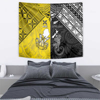 New Zealand Maori And Niue Hiapo Tapestry Lizard And Coconut Crab Together LT05 - Polynesian Pride