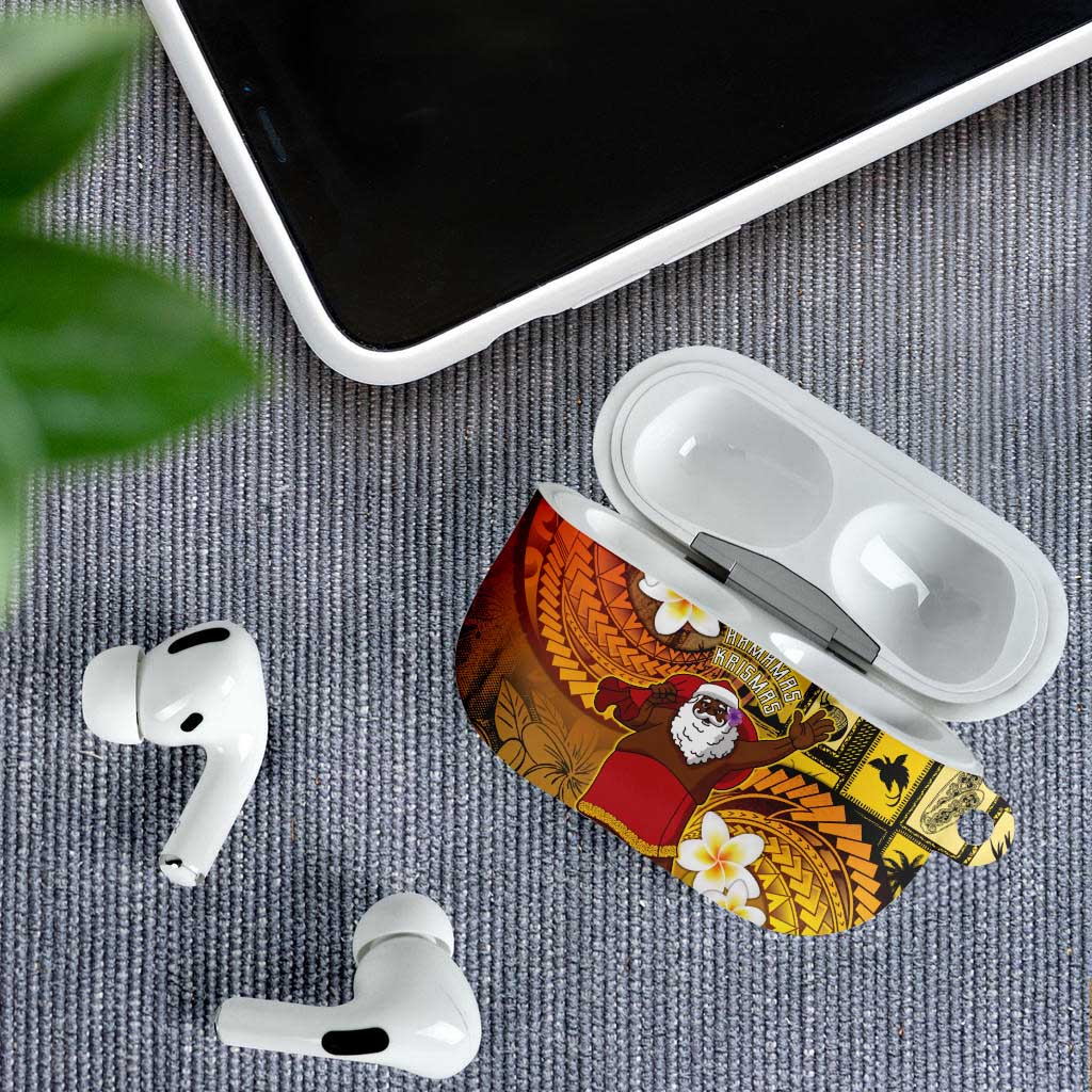 Papua New Guinea Retro Christmas AirPods Case Hamamas Krismas LT05 - Polynesian Pride