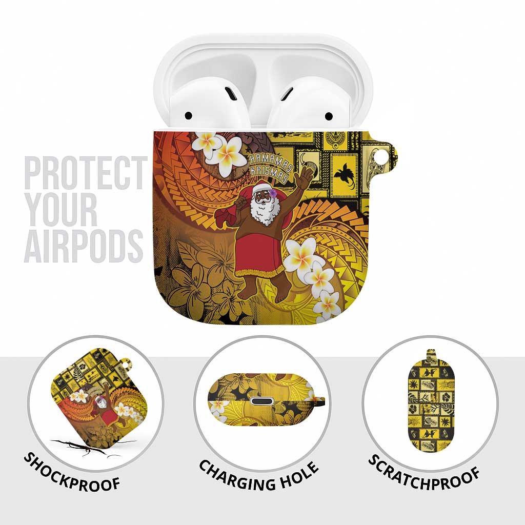 Papua New Guinea Retro Christmas AirPods Case Hamamas Krismas LT05 - Polynesian Pride
