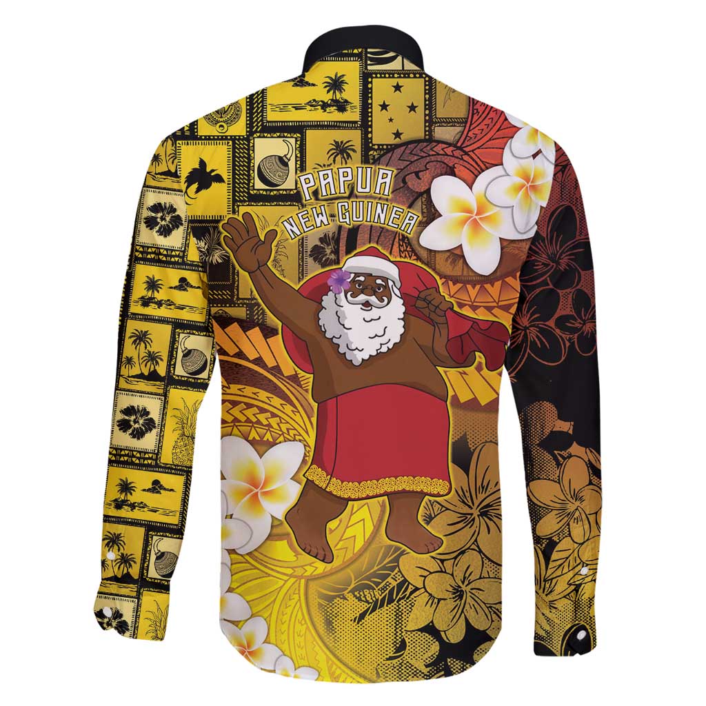 Papua New Guinea Retro Christmas Family Matching Off Shoulder Short Dress and Hawaiian Shirt Hamamas Krismas - Polynesian Pride