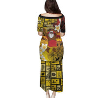 Papua New Guinea Retro Christmas Family Matching Puletasi and Hawaiian Shirt Hamamas Krismas - Polynesian Pride