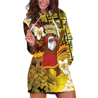 Papua New Guinea Retro Christmas Hoodie Dress Hamamas Krismas LT05 Colorful - Polynesian Pride