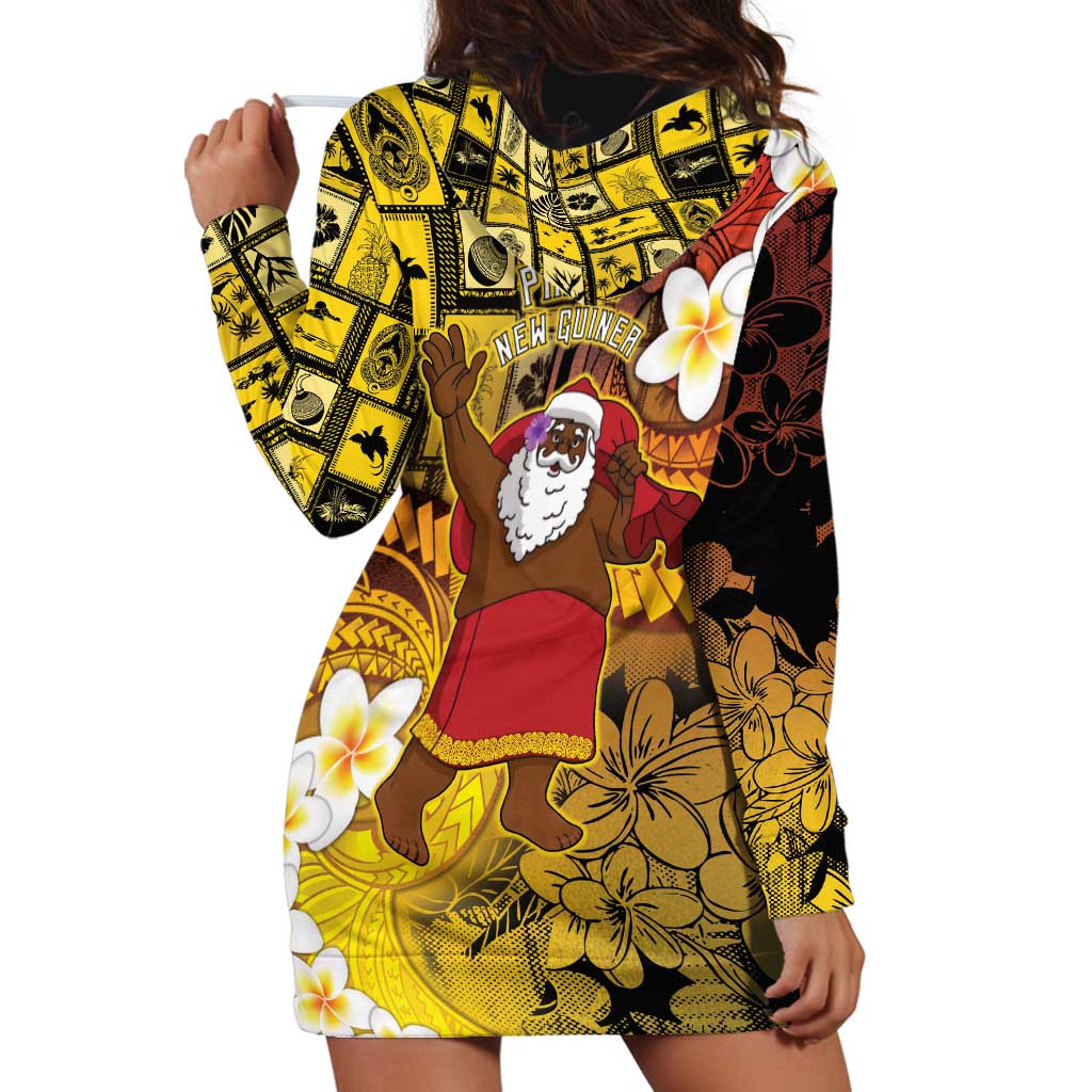 Papua New Guinea Retro Christmas Hoodie Dress Hamamas Krismas LT05 - Polynesian Pride