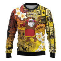 Papua New Guinea Retro Christmas Ugly Christmas Sweater Hamamas Krismas LT05 - Polynesian Pride