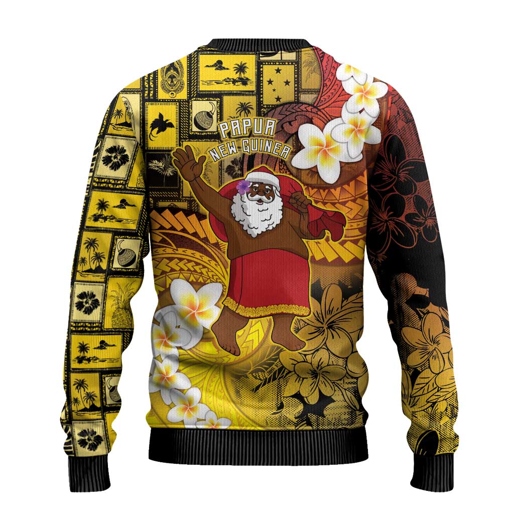 Papua New Guinea Retro Christmas Ugly Christmas Sweater Hamamas Krismas LT05 - Polynesian Pride
