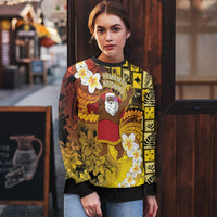 Papua New Guinea Retro Christmas Ugly Christmas Sweater Hamamas Krismas LT05 - Polynesian Pride