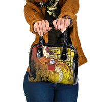 Papua New Guinea Retro Christmas Shoulder Handbag Hamamas Krismas - Polynesian Pride