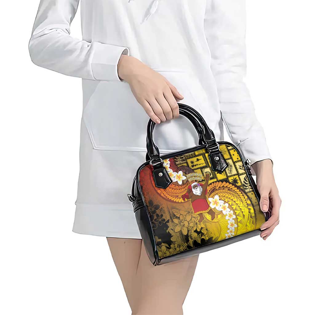 Papua New Guinea Retro Christmas Shoulder Handbag Hamamas Krismas - Polynesian Pride