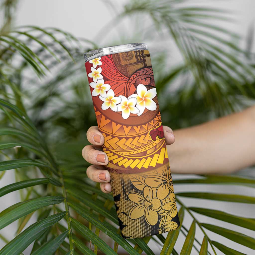 Papua New Guinea Retro Christmas Skinny Tumbler Hamamas Krismas LT05 - Polynesian Pride