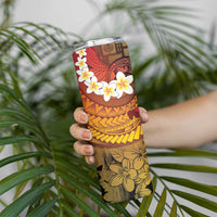 Papua New Guinea Retro Christmas Skinny Tumbler Hamamas Krismas LT05 - Polynesian Pride