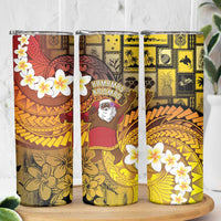 Papua New Guinea Retro Christmas Skinny Tumbler Hamamas Krismas LT05 - Polynesian Pride