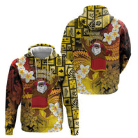 Papua New Guinea Retro Christmas Zip Hoodie Hamamas Krismas - Polynesian Pride