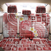 Tonga Christmas Back Car Seat Cover Kilisimasi Fiefia Retro Style Red LT05 - Polynesian Pride