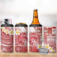 Tonga Christmas 4 in 1 Can Cooler Tumbler Kilisimasi Fiefia Retro Style Red LT05 - Polynesian Pride