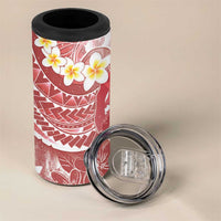 Tonga Christmas 4 in 1 Can Cooler Tumbler Kilisimasi Fiefia Retro Style Red LT05 - Polynesian Pride