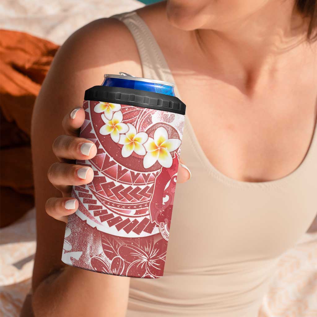 Tonga Christmas 4 in 1 Can Cooler Tumbler Kilisimasi Fiefia Retro Style Red LT05 - Polynesian Pride