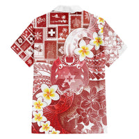 Tonga Christmas Family Matching Puletasi and Hawaiian Shirt Kilisimasi Fiefia Retro Style Red LT05 - Polynesian Pride