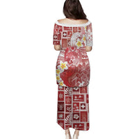 Tonga Christmas Family Matching Puletasi and Hawaiian Shirt Kilisimasi Fiefia Retro Style Red LT05 - Polynesian Pride