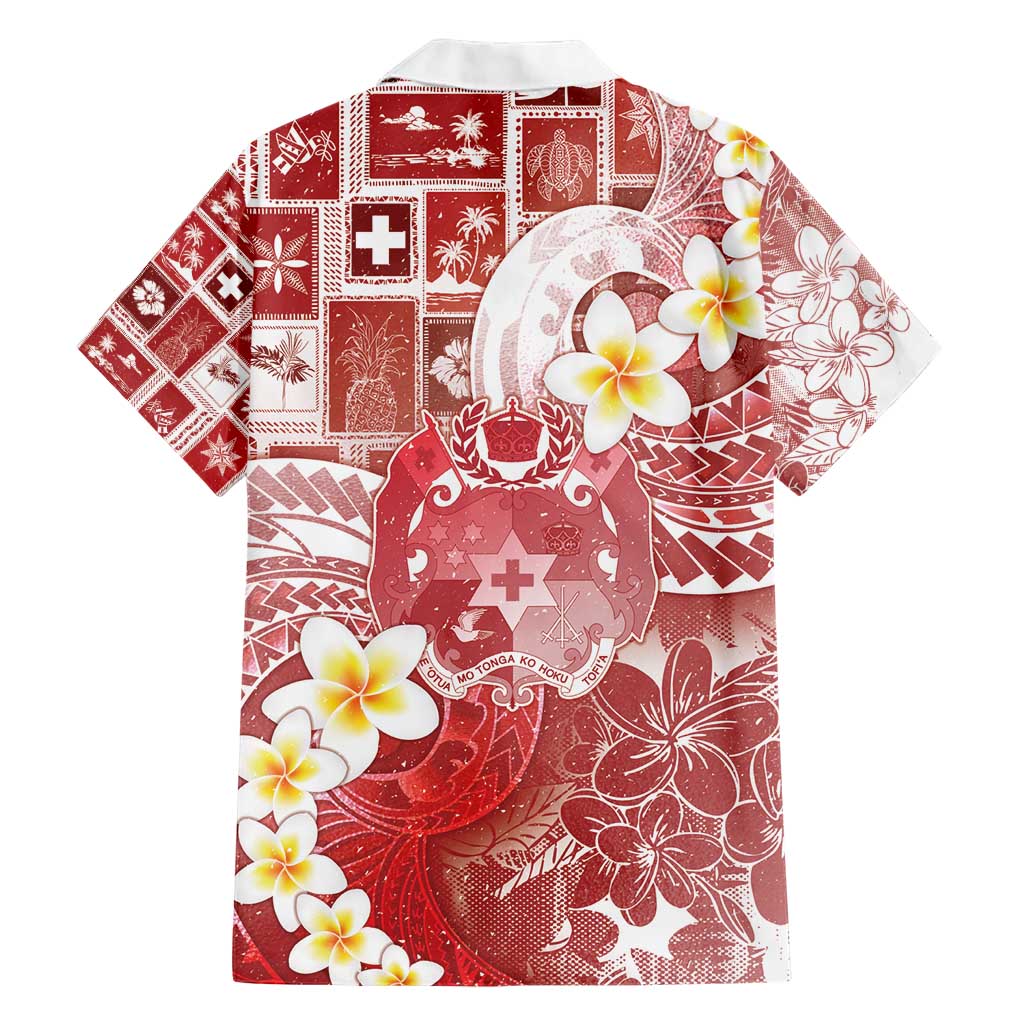Tonga Christmas Family Matching Short Sleeve Bodycon Dress and Hawaiian Shirt Kilisimasi Fiefia Retro Style Red LT05 - Polynesian Pride