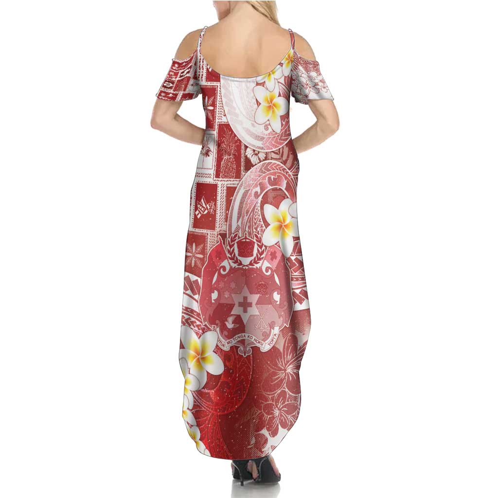 Tonga Christmas Family Matching Summer Maxi Dress and Hawaiian Shirt Kilisimasi Fiefia Retro Style Red LT05 - Polynesian Pride