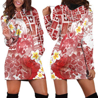 Tonga Christmas Hoodie Dress Kilisimasi Fiefia Retro Style Red LT05 - Polynesian Pride