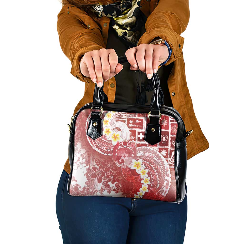 Tonga Christmas Shoulder Handbag Kilisimasi Fiefia Retro Style Red - Polynesian Pride