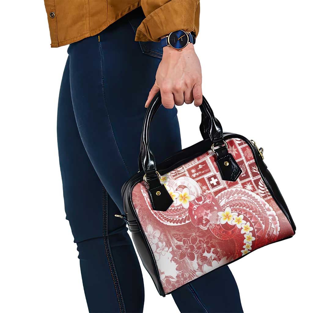Tonga Christmas Shoulder Handbag Kilisimasi Fiefia Retro Style Red - Polynesian Pride