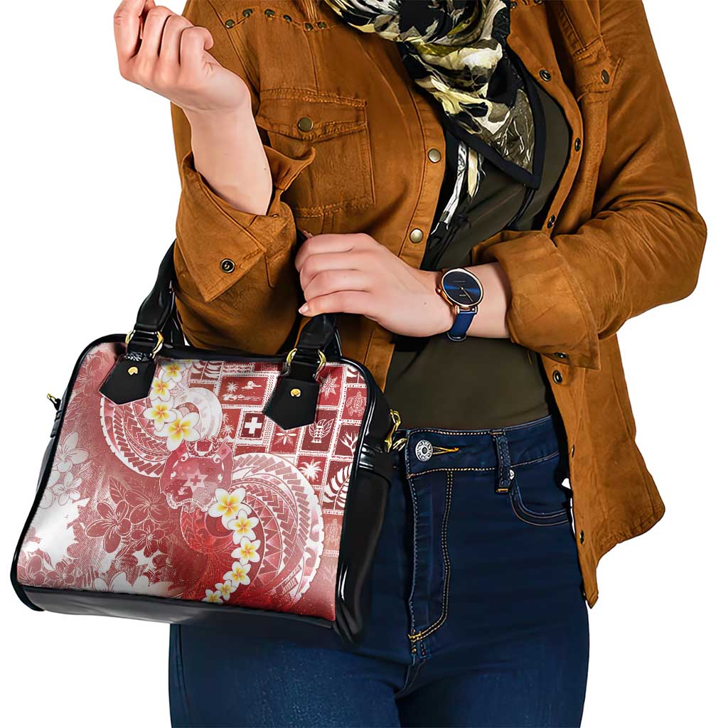 Tonga Christmas Shoulder Handbag Kilisimasi Fiefia Retro Style Red - Polynesian Pride