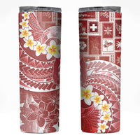 Tonga Christmas Skinny Tumbler Kilisimasi Fiefia Retro Style Red LT05 Red - Polynesian Pride