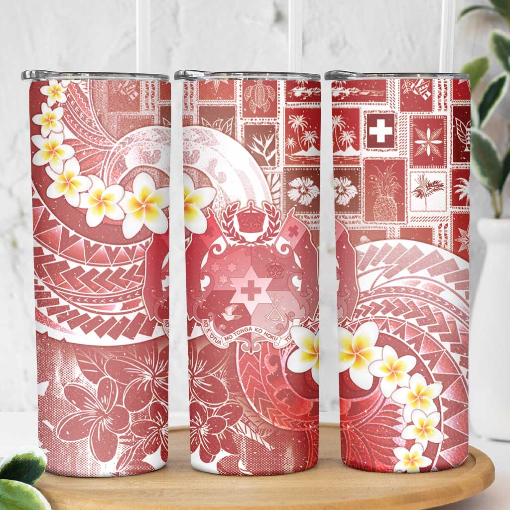 Tonga Christmas Skinny Tumbler Kilisimasi Fiefia Retro Style Red LT05 - Polynesian Pride