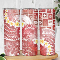 Tonga Christmas Skinny Tumbler Kilisimasi Fiefia Retro Style Red LT05 - Polynesian Pride