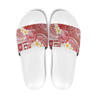 Tonga Christmas Slide Sandals Kilisimasi Fiefia Retro Style Red - Polynesian Pride