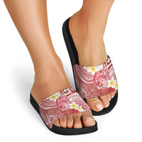 Tonga Christmas Slide Sandals Kilisimasi Fiefia Retro Style Red - Polynesian Pride