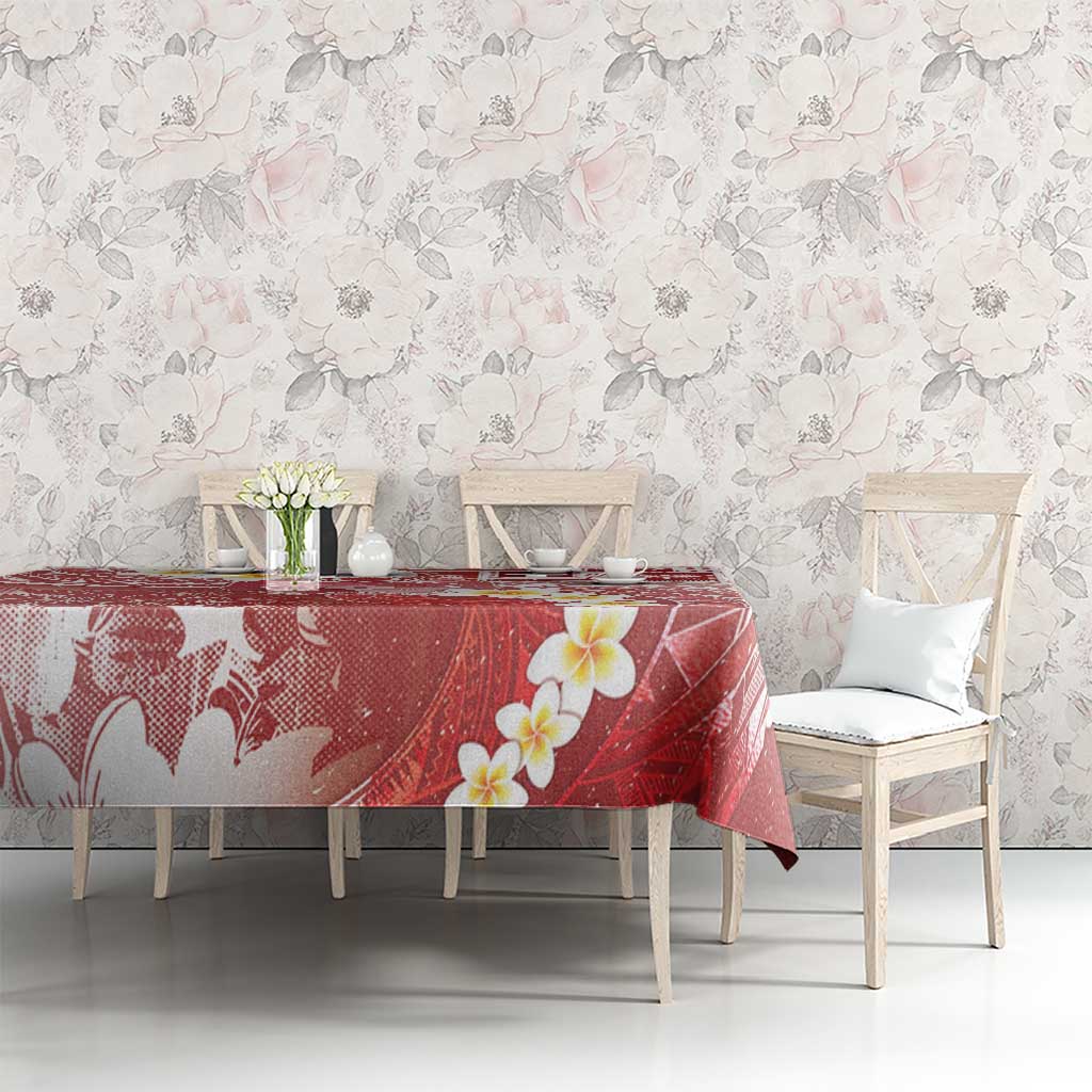 Tonga Christmas Tablecloth Kilisimasi Fiefia Retro Style Red - Polynesian Pride