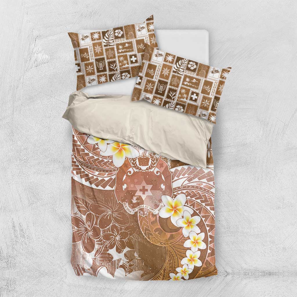 Tonga Christmas Bedding Set Kilisimasi Fiefia Retro Style Brown - Polynesian Pride