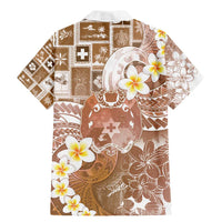 Tonga Christmas Family Matching Mermaid Dress and Hawaiian Shirt Kilisimasi Fiefia Retro Style Brown LT05 - Polynesian Pride