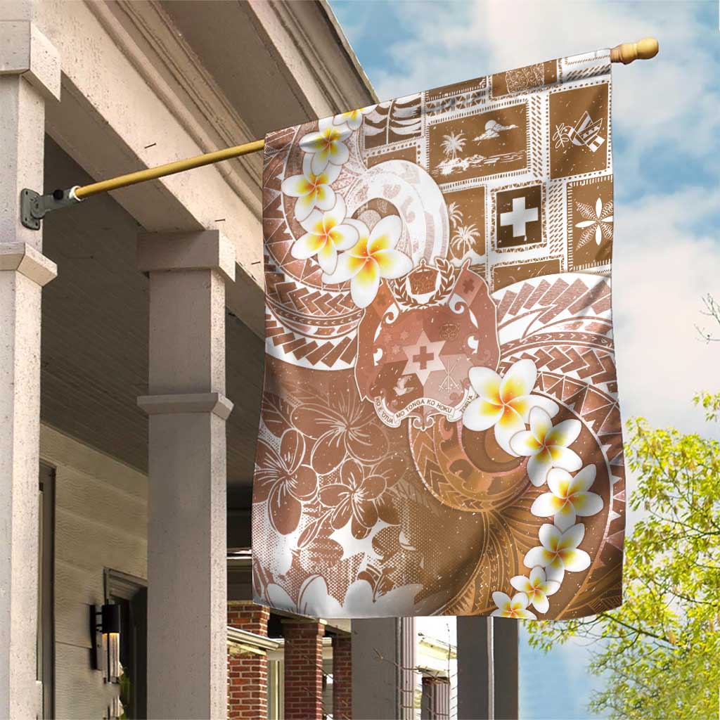 Tonga Christmas Garden Flag Kilisimasi Fiefia Retro Style Brown LT05 House Flag Brown - Polynesian Pride