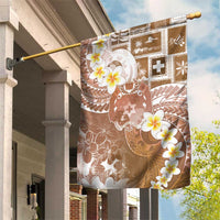 Tonga Christmas Garden Flag Kilisimasi Fiefia Retro Style Brown LT05 House Flag Brown - Polynesian Pride