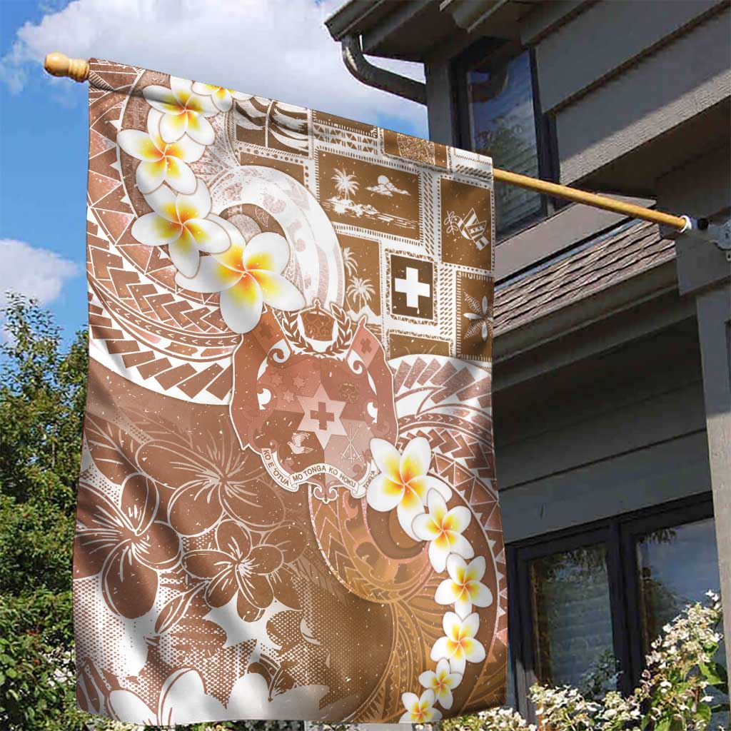 Tonga Christmas Garden Flag Kilisimasi Fiefia Retro Style Brown LT05 - Polynesian Pride