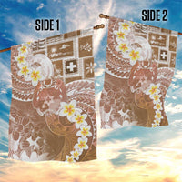 Tonga Christmas Garden Flag Kilisimasi Fiefia Retro Style Brown LT05 - Polynesian Pride