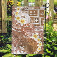 Tonga Christmas Garden Flag Kilisimasi Fiefia Retro Style Brown LT05 Garden Flag Brown - Polynesian Pride