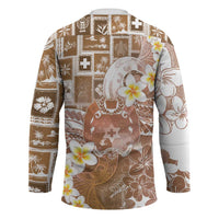 Tonga Christmas Hockey Jersey Kilisimasi Fiefia Retro Style Brown - Polynesian Pride