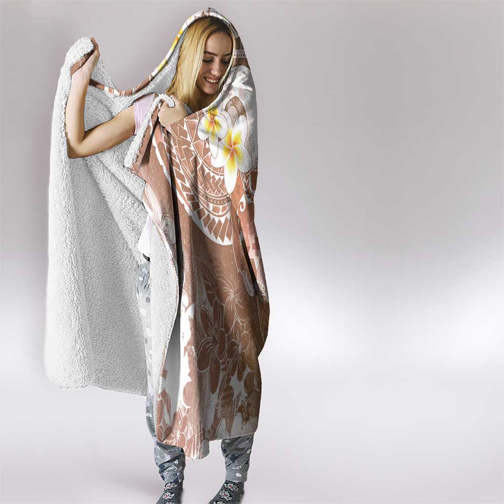 Tonga Christmas Hooded Blanket Kilisimasi Fiefia Retro Style Brown - Polynesian Pride