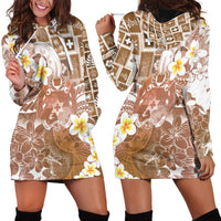 Tonga Christmas Hoodie Dress Kilisimasi Fiefia Retro Style Brown LT05 - Polynesian Pride