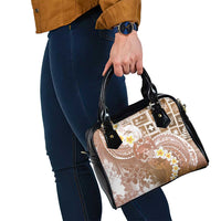 Tonga Christmas Shoulder Handbag Kilisimasi Fiefia Retro Style Brown - Polynesian Pride