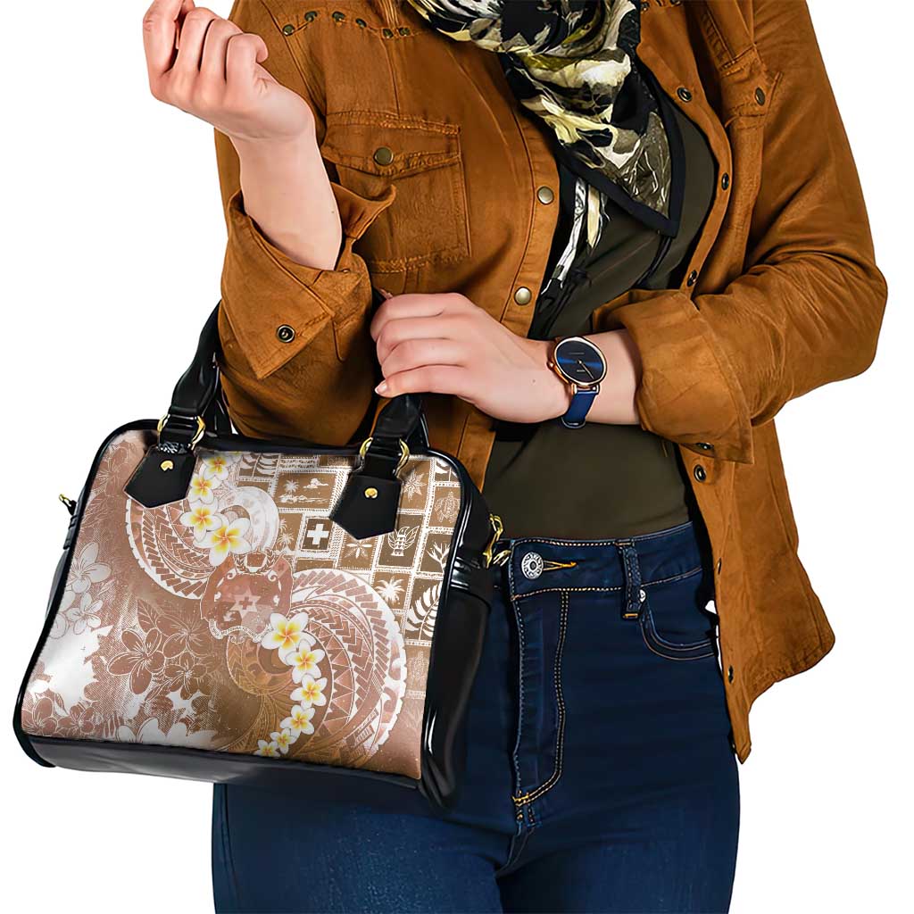 Tonga Christmas Shoulder Handbag Kilisimasi Fiefia Retro Style Brown - Polynesian Pride