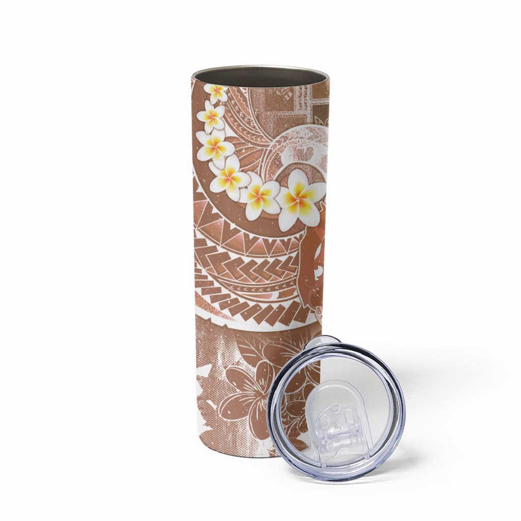 Tonga Christmas Skinny Tumbler Kilisimasi Fiefia Retro Style Brown LT05 - Polynesian Pride