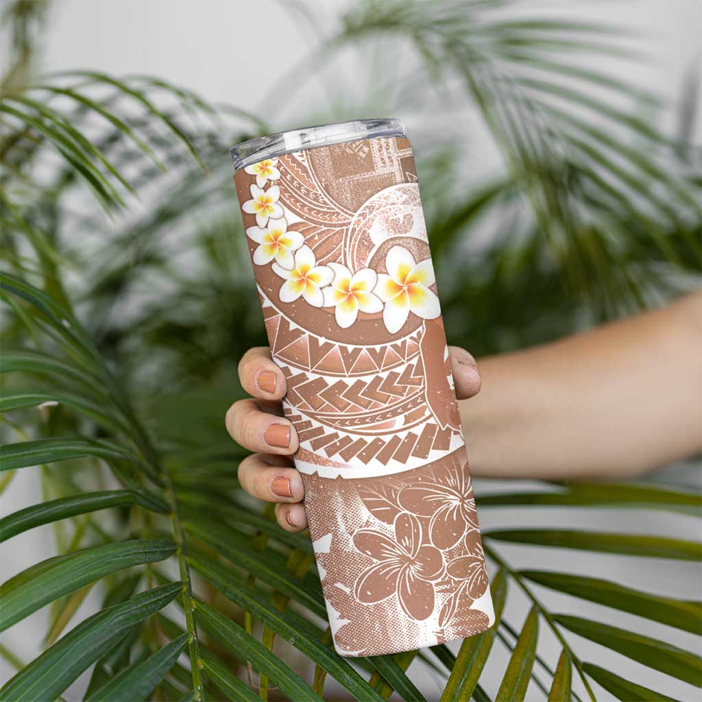 Tonga Christmas Skinny Tumbler Kilisimasi Fiefia Retro Style Brown LT05 - Polynesian Pride