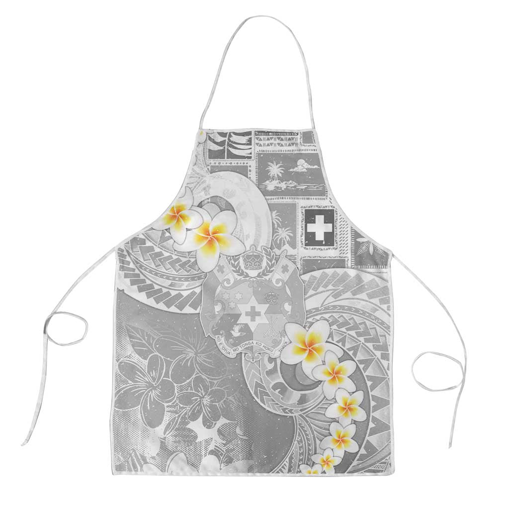 Tonga Christmas Apron Kilisimasi Fiefia Retro Style White - Polynesian Pride